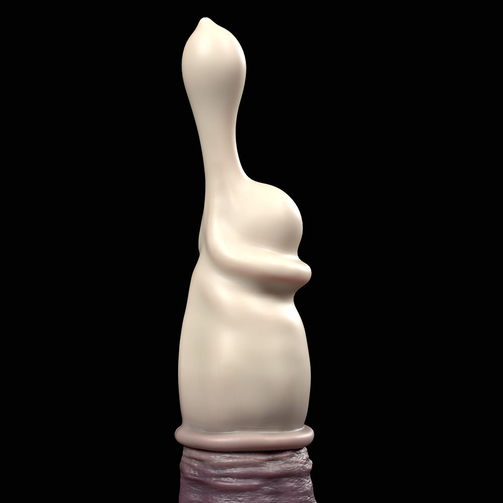 Milked | Realistic Condom-Play Platinum Silicone Dildo — First Edition Pre-order