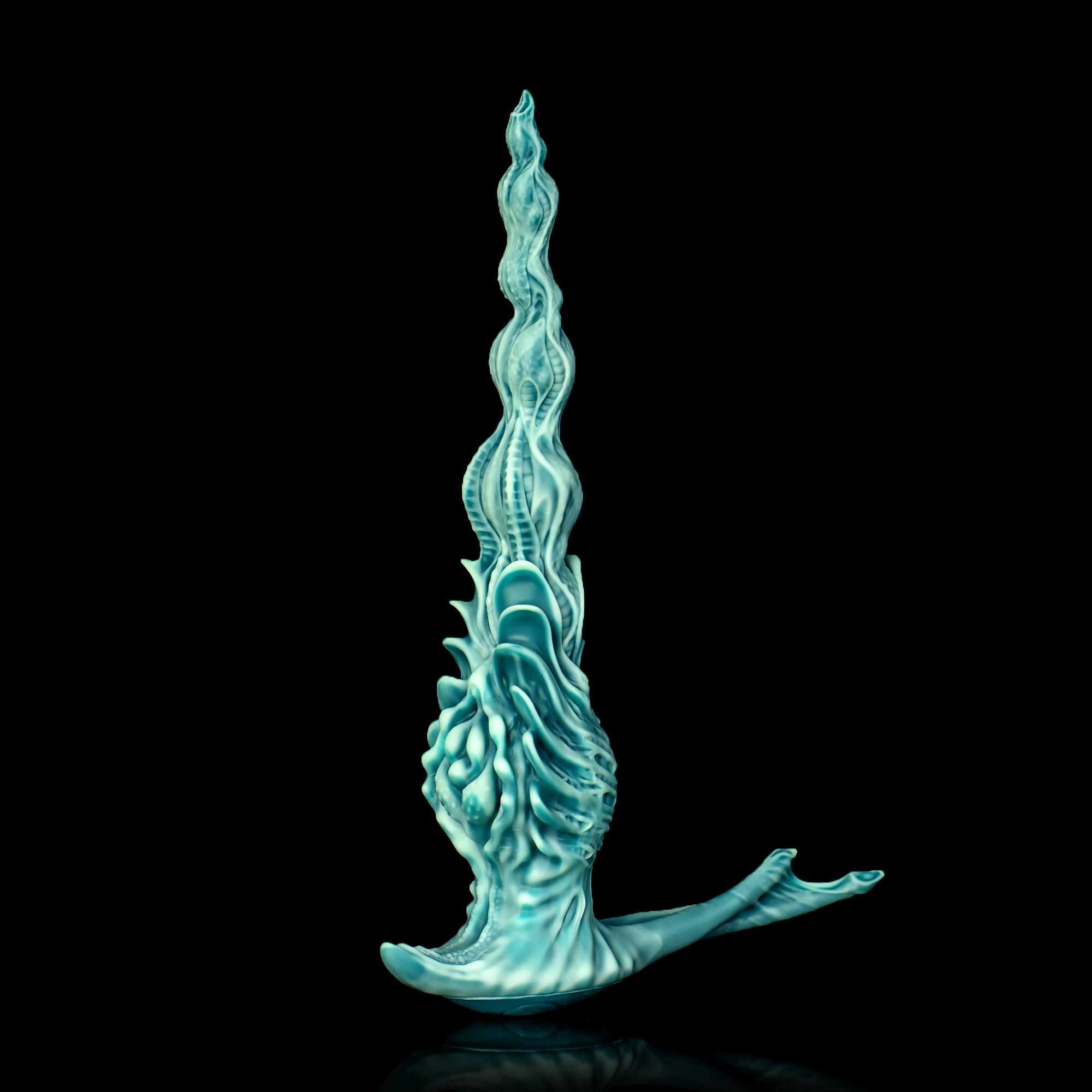 Oieffur Winding Fantasy Dildo with textured beads for pleasure, featuring a colorful, spiral design and realistic shape. Hauptbild