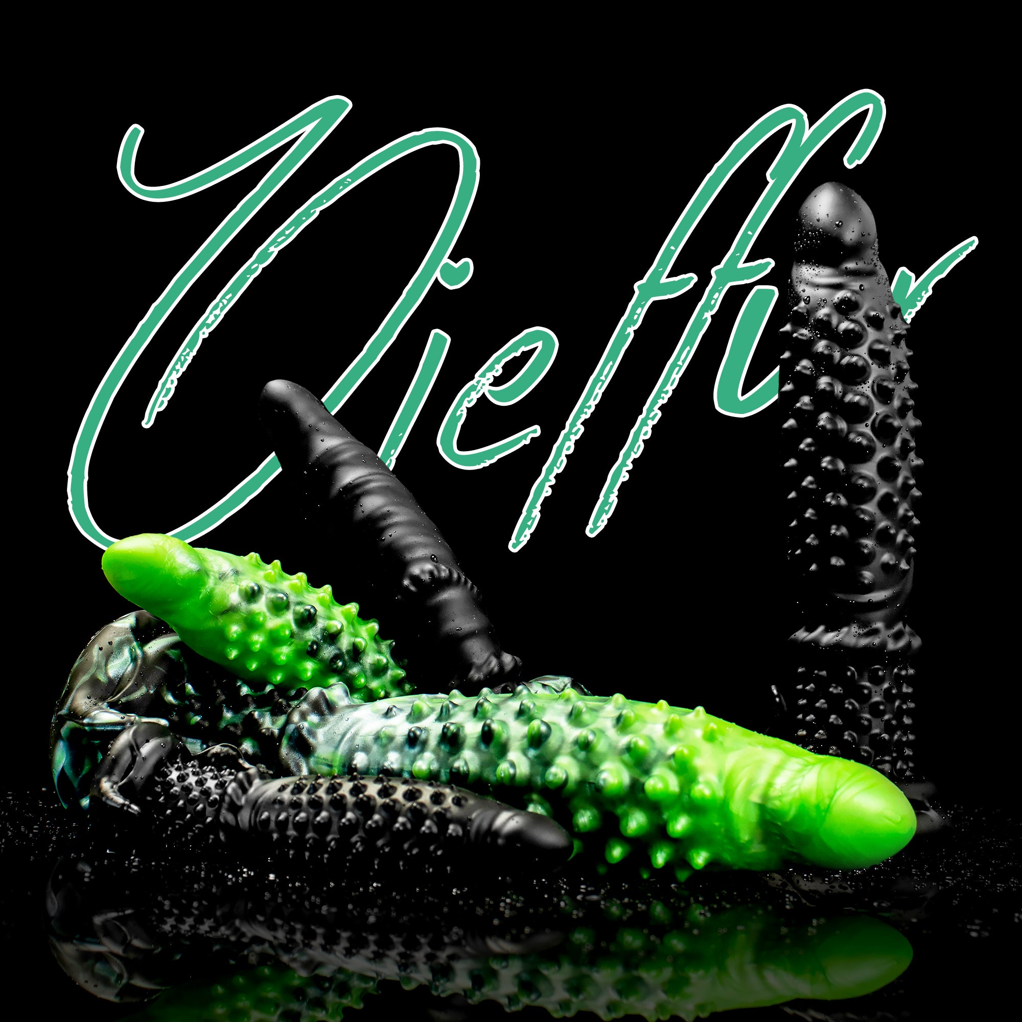 "Abyss" Spiked Dildo | Black Monster Dildo | Platinum Silicone Zweitbild