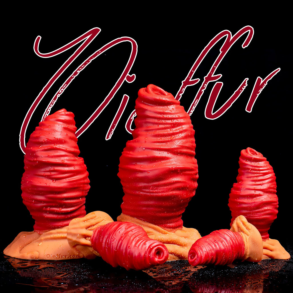 Oieffur Fantasy Dildo Mirror Anal Plug with realistic design and anal prolapse features for expansion and erotic pleasure.