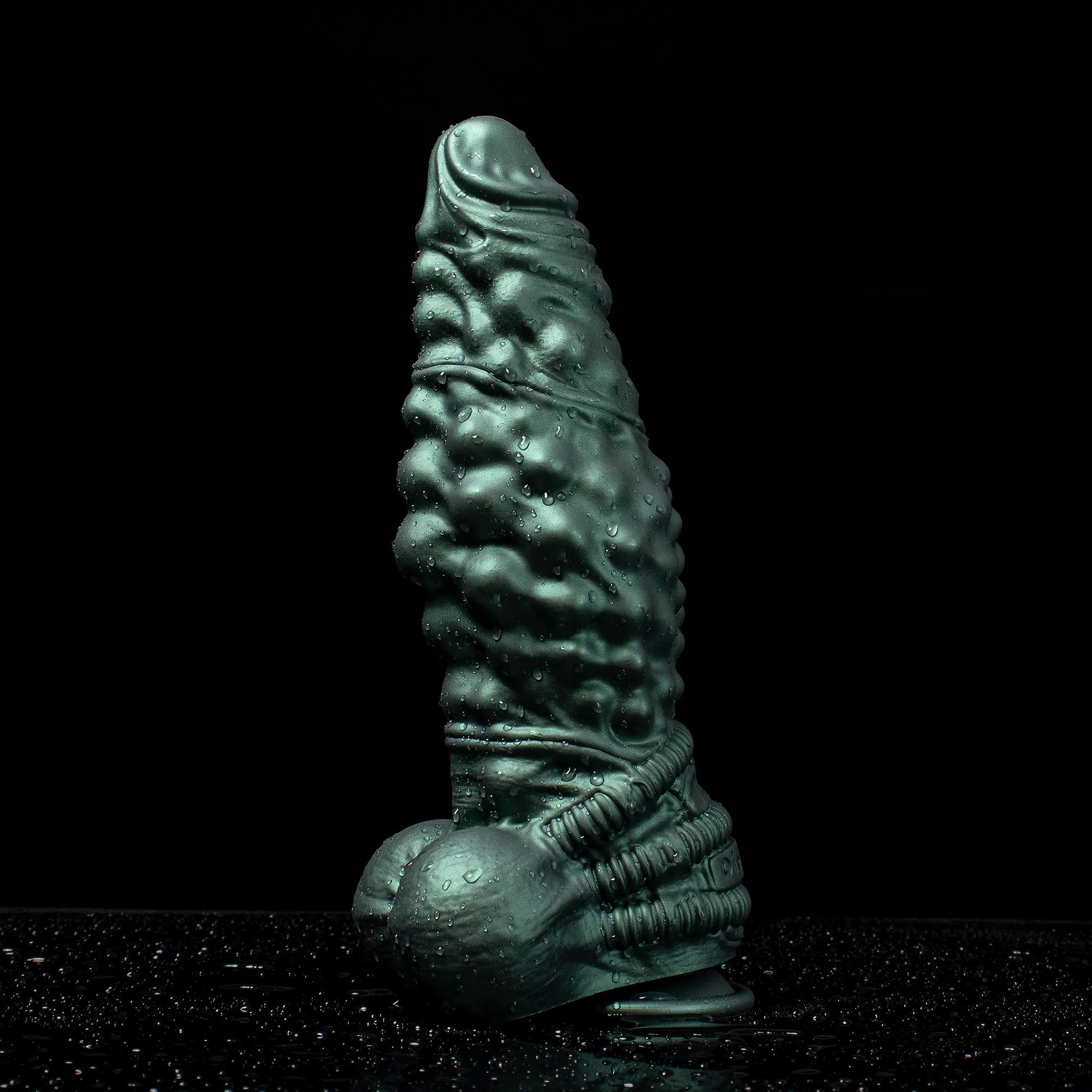 Oieffur Nexus Node Monster Toy fantasy dildo with alien texture, platinum silicone material, showcasing detailed surface design. Hauptbild